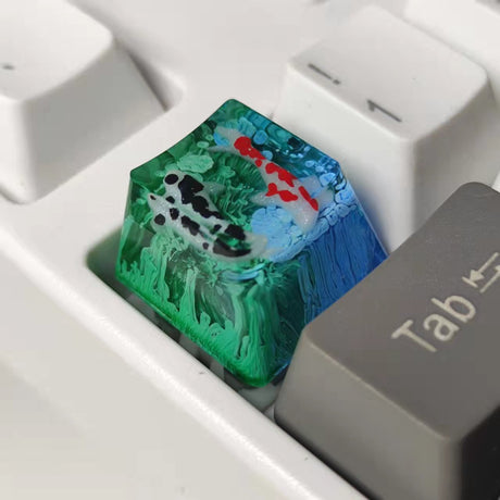 YUNZII Koi Fish Resin Artisan Keycaps