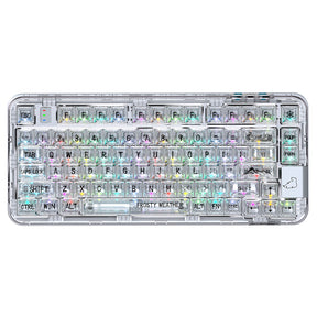 YUNZII x CoolKiller CK75 Wireless Transparent Gasket Mechanical Keyboard-Fairy Purple
