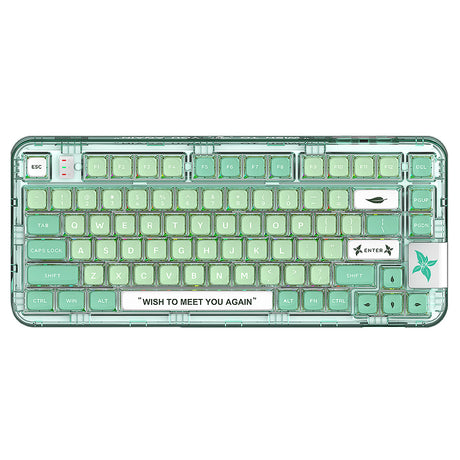 YUNZII x CoolKiller CK75 Wireless Transparent Gasket Mechanical Keyboard-Polar Bear