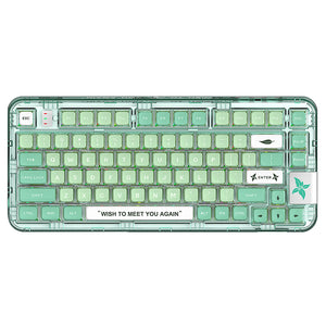 YUNZII x CoolKiller CK75 Wireless Transparent Gasket Mechanical Keyboard-Fairy Purple