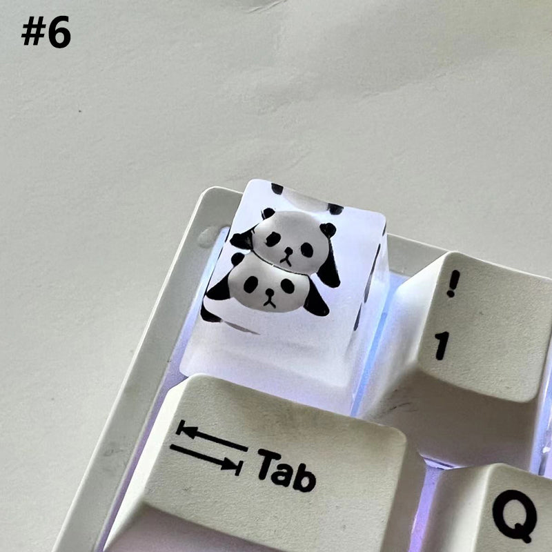 YUNZII Panda Handmade Artisan Keycap