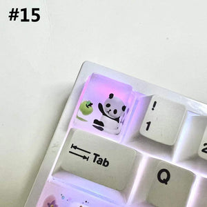 YUNZII Panda Handmade Artisan Keycap