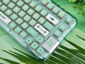 YUNZII x CoolKiller CK75 Wireless Transparent Gasket Mechanical Keyboard-Mint Green