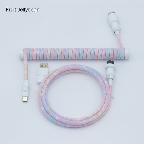 YUNZII Custom Coiled Aviator USB Cable Cord- Gradient Color