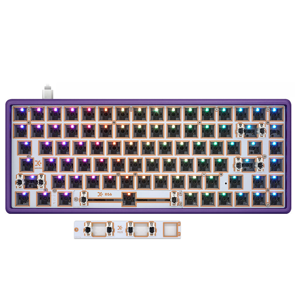 YUNZII GK84 Lite-Gasket Keyboard Kit With CNC DRUM Aluminum Keyboard Case