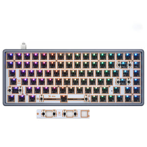 YUNZII GK84 Lite-Gasket Keyboard Kit With CNC DRUM Aluminum Keyboard Case