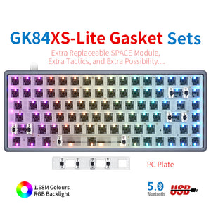 YUNZII GK84 Lite-Gasket Keyboard Kit With CNC DRUM Aluminum Keyboard Case