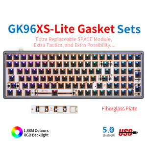 YUNZII GK96 Lite-Gasket Keyboard Kit With CNC DRUM Aluminum Keyboard Case