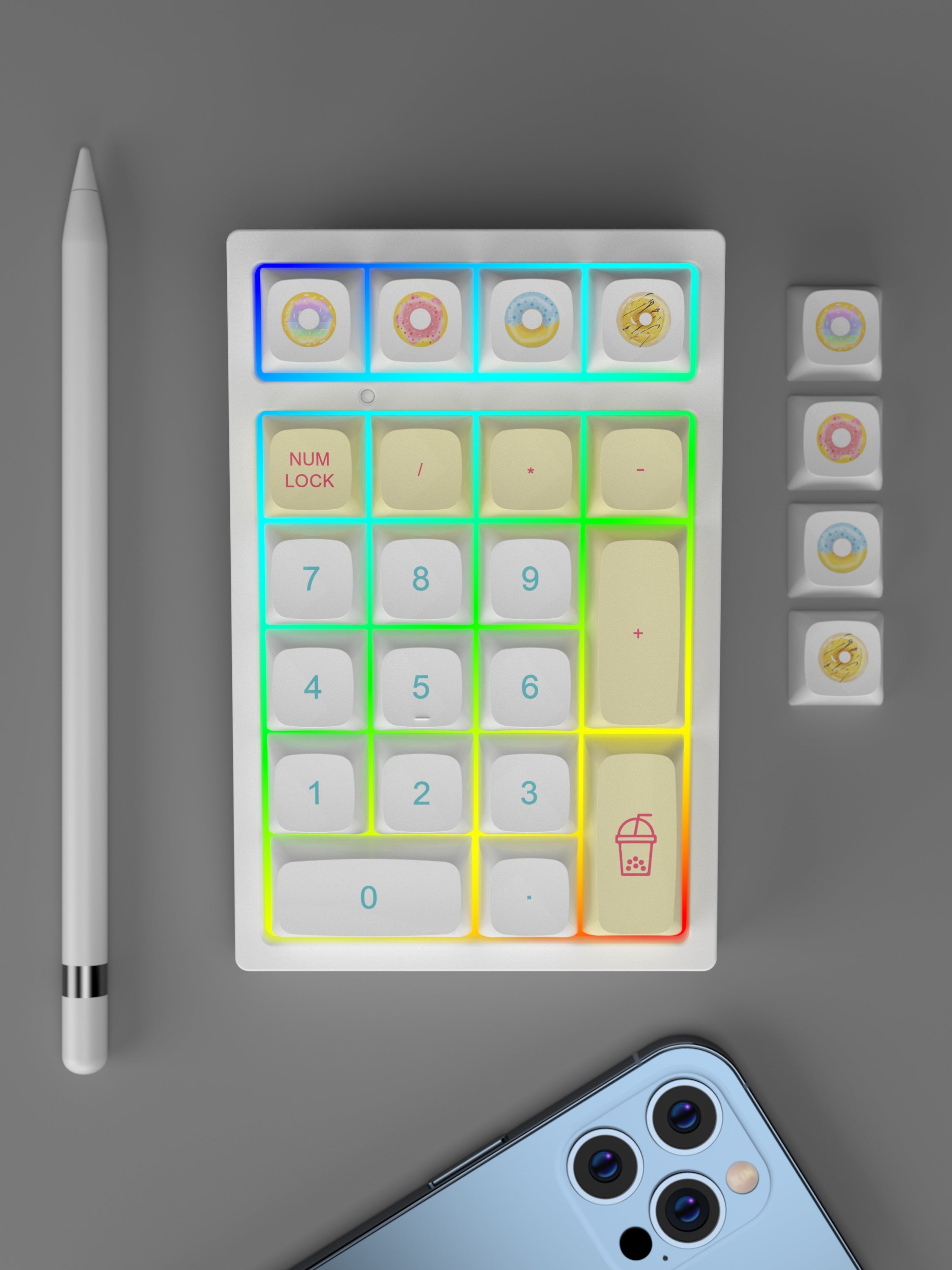 YUNZII YZ21 Macaron Hot Swappable Mechanical Numeric Keypad Num Pad keyboard image