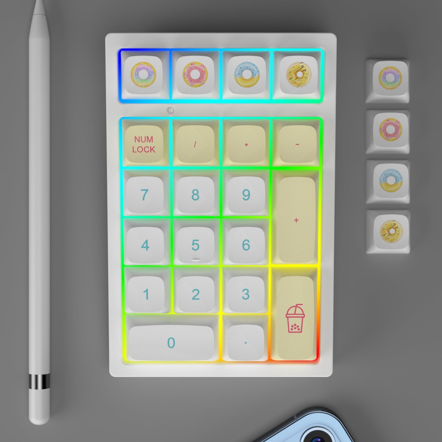 YUNZII YZ21 Macaron Hot Swappable Mechanical Numeric Keypad Num Pad