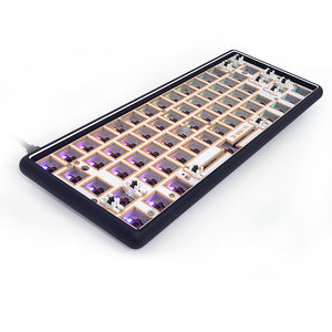 YUNZII GK61 Lite-Gasket Keyboard Kit With DRUM Aluminum Keyboard Case