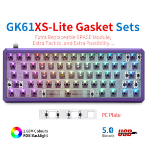 YUNZII GK61 Lite-Gasket Keyboard Kit With CNC Aluminum Keyboard Case