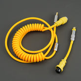 YUNZII Custom Coiled Aviator USB Cable -Pineapple