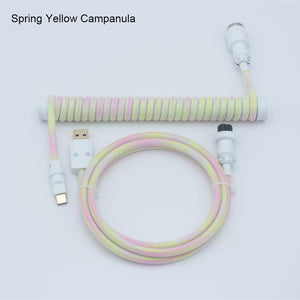YUNZII Custom Coiled Aviator USB Cable Cord- Gradient Color
