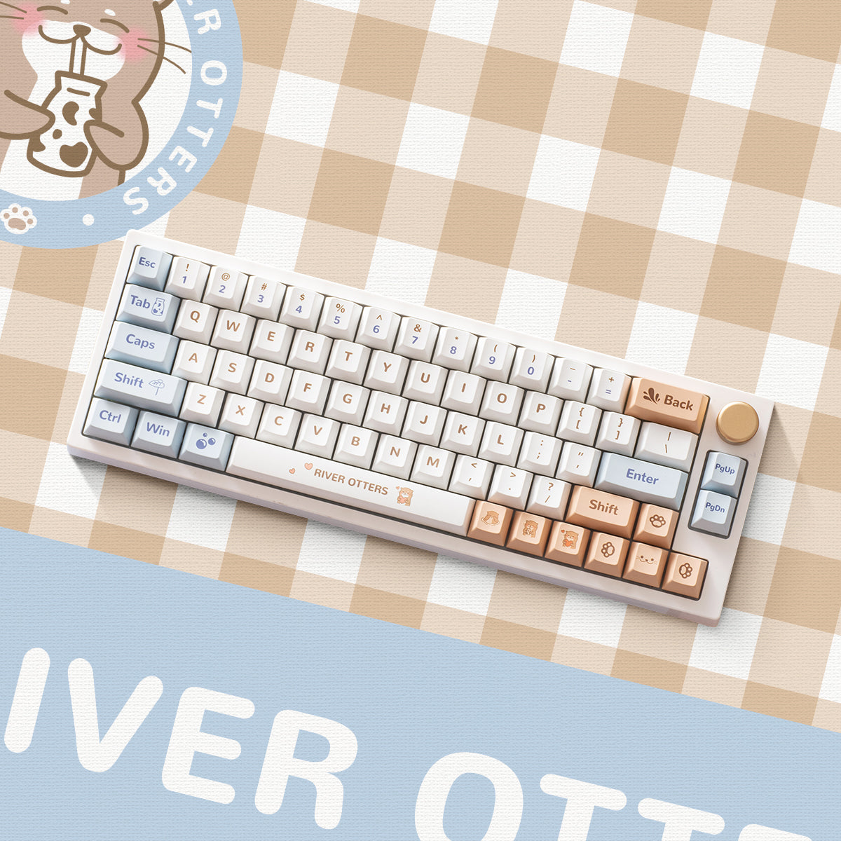 YUNZII Keynovo Mouse Mat Desk Pad- Otter