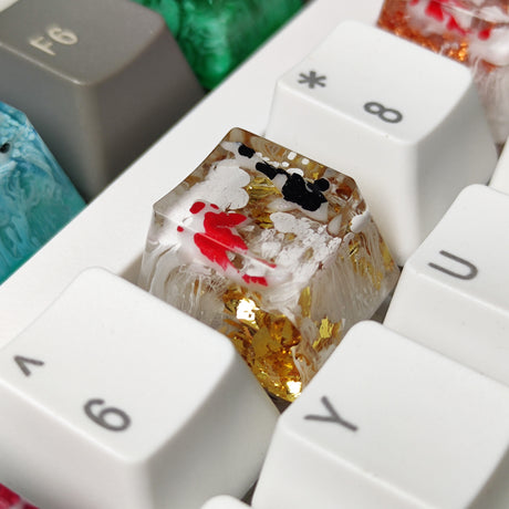 YUNZII Koi Fish Resin Artisan Keycaps