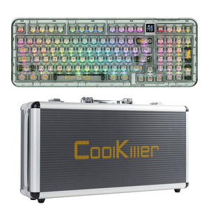 YUNZII Coolkiller CK98 Wireless Hot Swappable OLED Mechanical Keyboard-Math