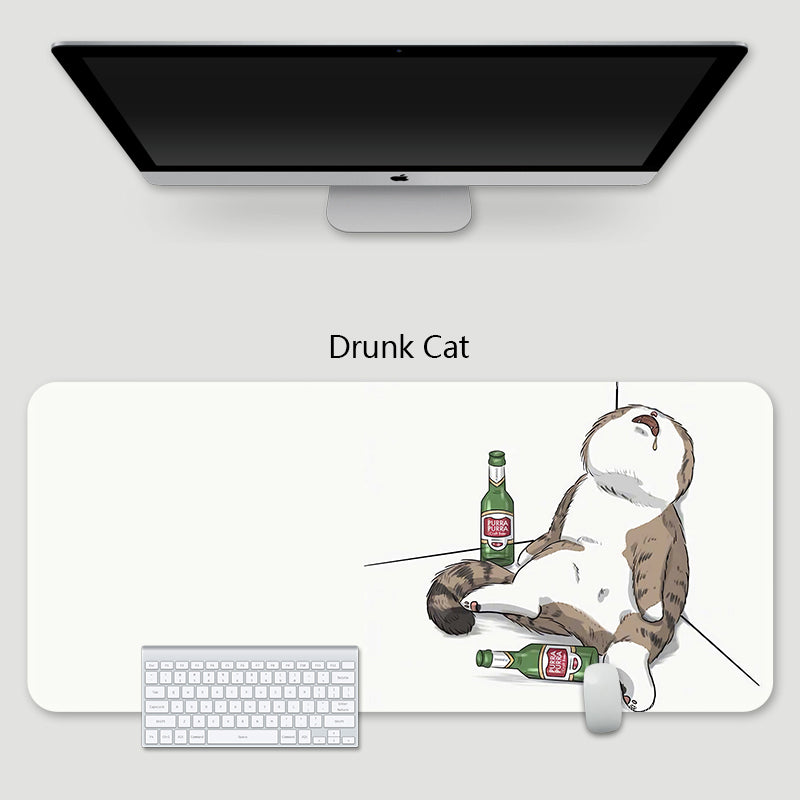 YUNZII Keynovo Mouse Mat Desk Pad - Black Cat – YUNZII KEYBOARD