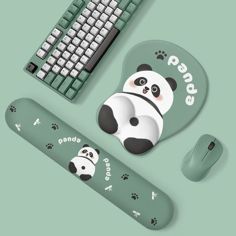 YUNZII Animal Mouse Pad & Keyboard Wrist Rest