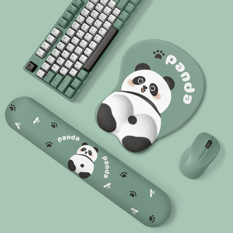 YUNZII Animal Mouse Pad & Keyboard Wrist Rest