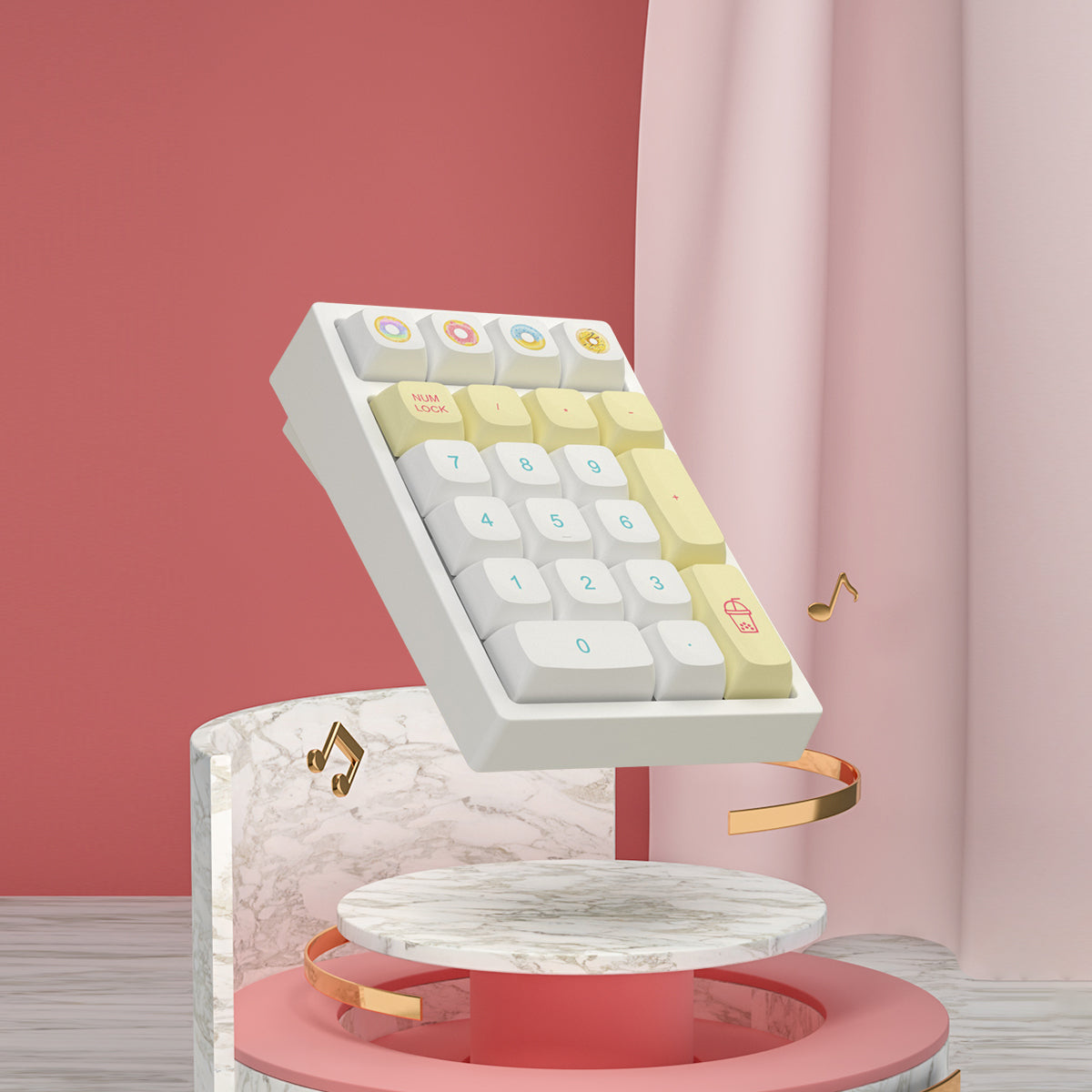 YUNZII YZ21 Macaron Hot Swappable Mechanical Numeric Keypad Num Pad keyboard image