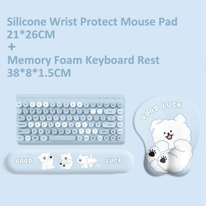 YUNZII Animal Mouse Pad & Keyboard Wrist Rest